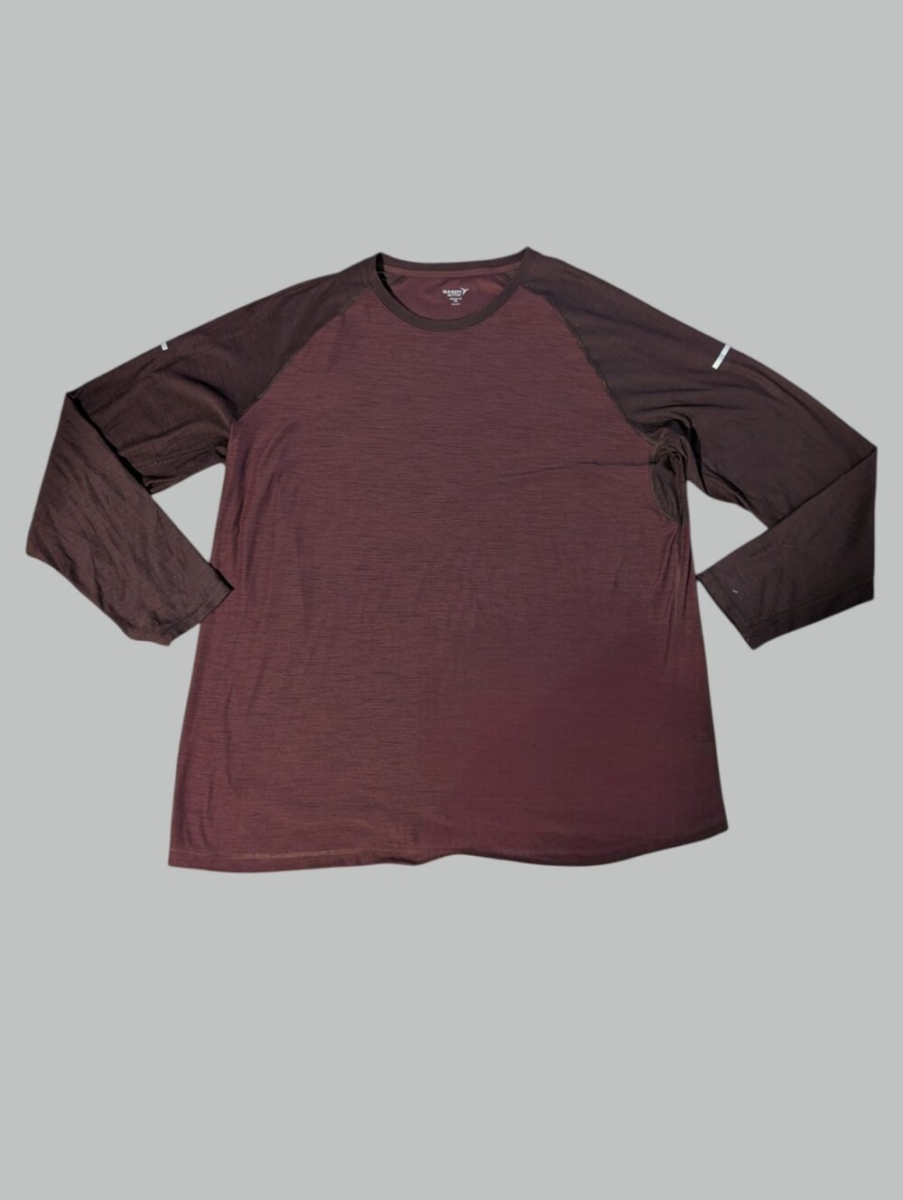 EUC Old Navy Men's Long Sleeve Raglan Shirt - Burgundy with Dark Sleeves Sz XXL